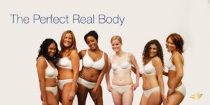 Dove and Victoria Secret’s banners featuring “The perfect body” (Source: shorturl.at/eov78)